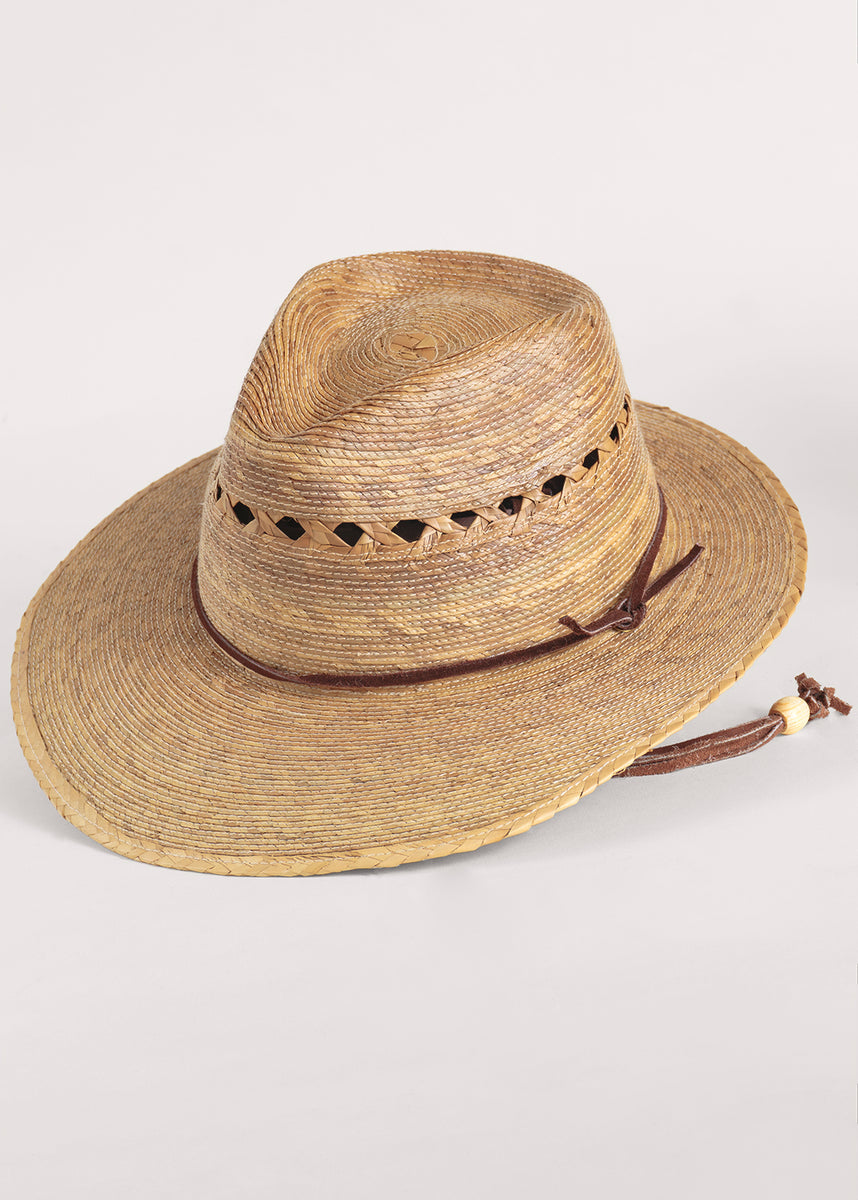 Men's & Unisex Angler Hat, Handwoven Palm Hat